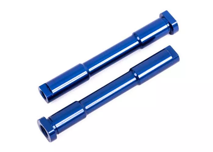 Traxxas 9525 Bellcrank posts steering (aluminum, blue-anodized) Sledge