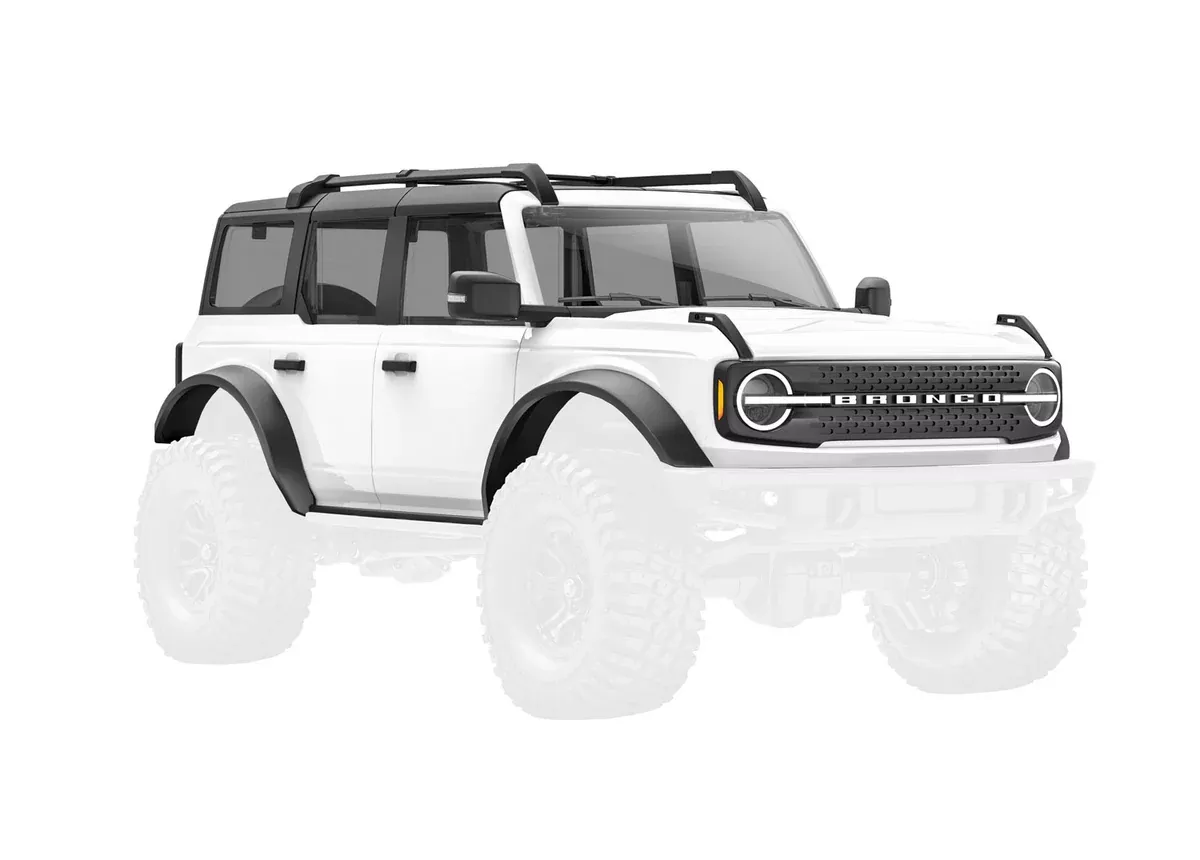 Traxxas 9711 White Ford Bronco Body for TRX-4M with Clipless Mounting