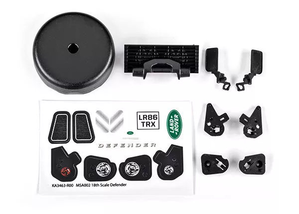 Traxxas 9720 Body Accessory Pack for TRX-4M Defender