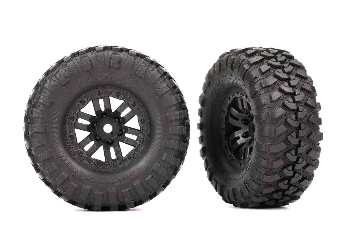 Traxxas 9773 1.0" Canyon Trail Tires on Black Wheels