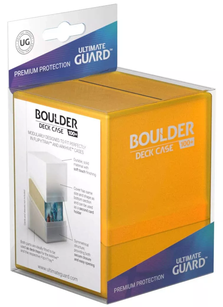 Ultimate Guard Boulder 100+ Deck Case Amber