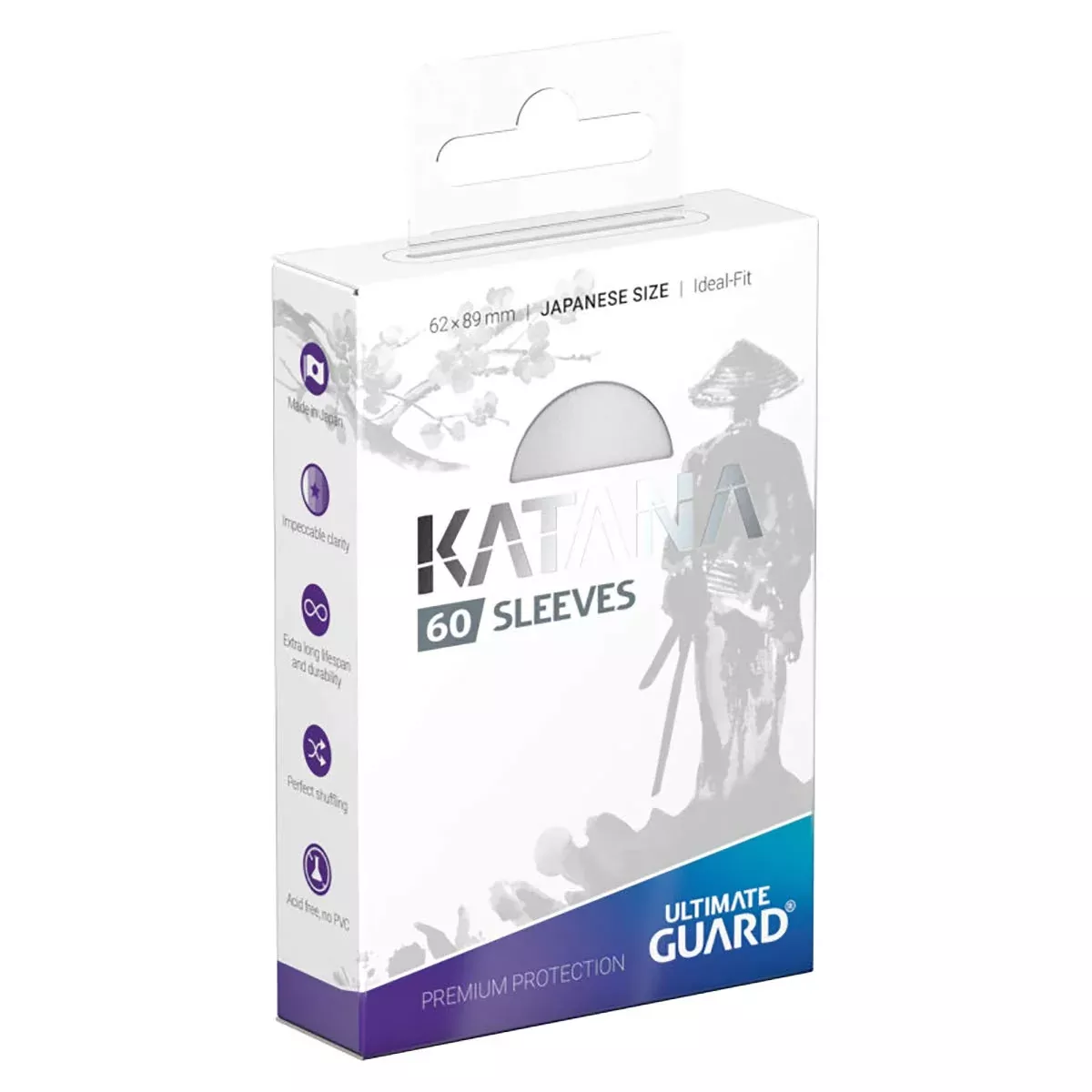 Ultimate Guard Katana Sleeves Japanese Size White X 60 Set