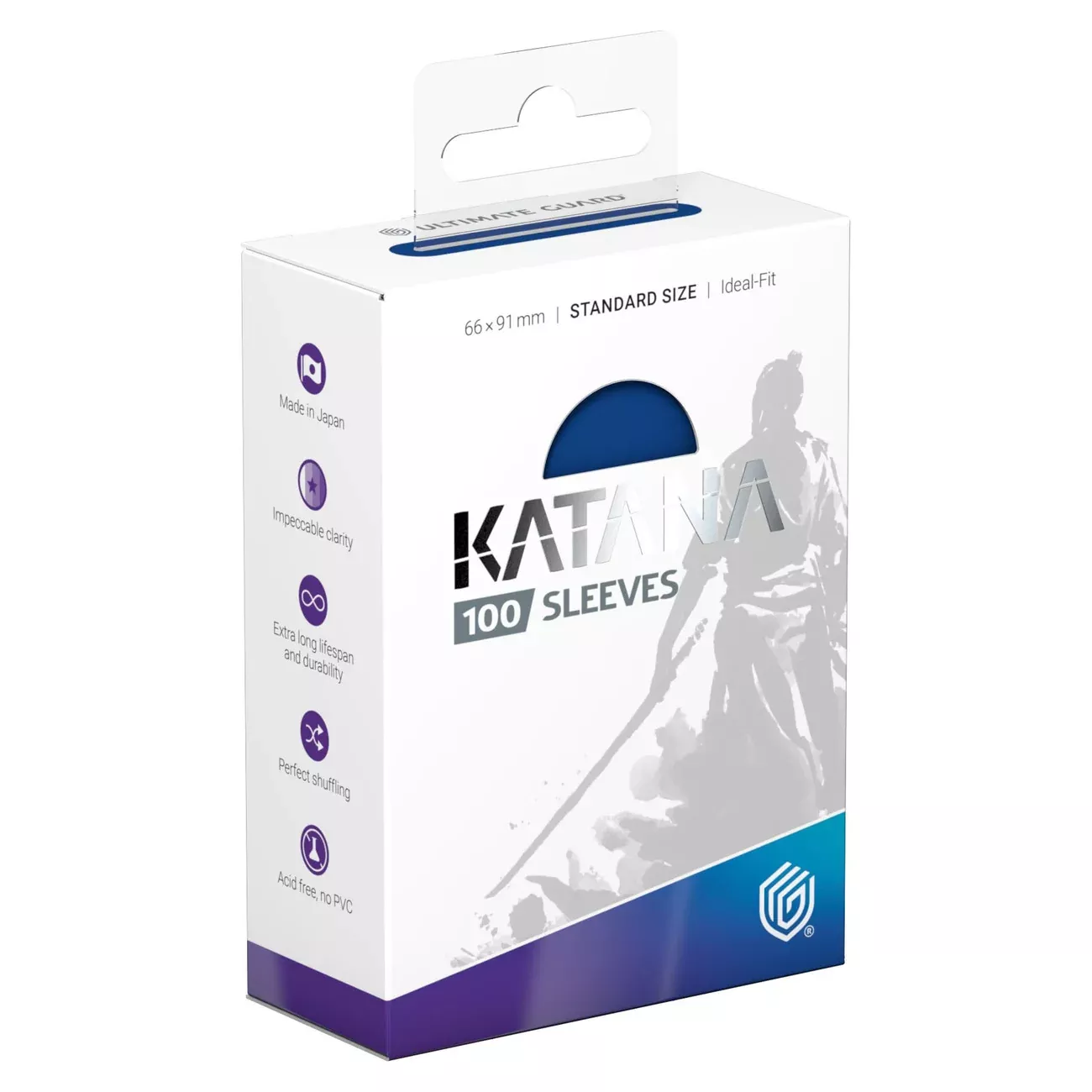 Ultimate Guard Katana Sleeves Standard Size (100) - Blue