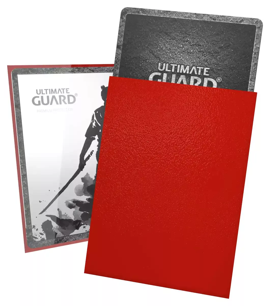 Ultimate Guard Katana Sleeves Standard Size Red X 100 Set