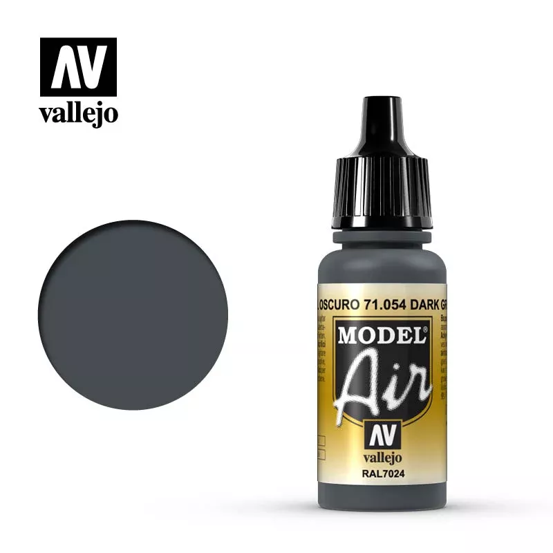 Vallejo 71.054 17ml Bottle Dark Grey Blue Model Air Paint