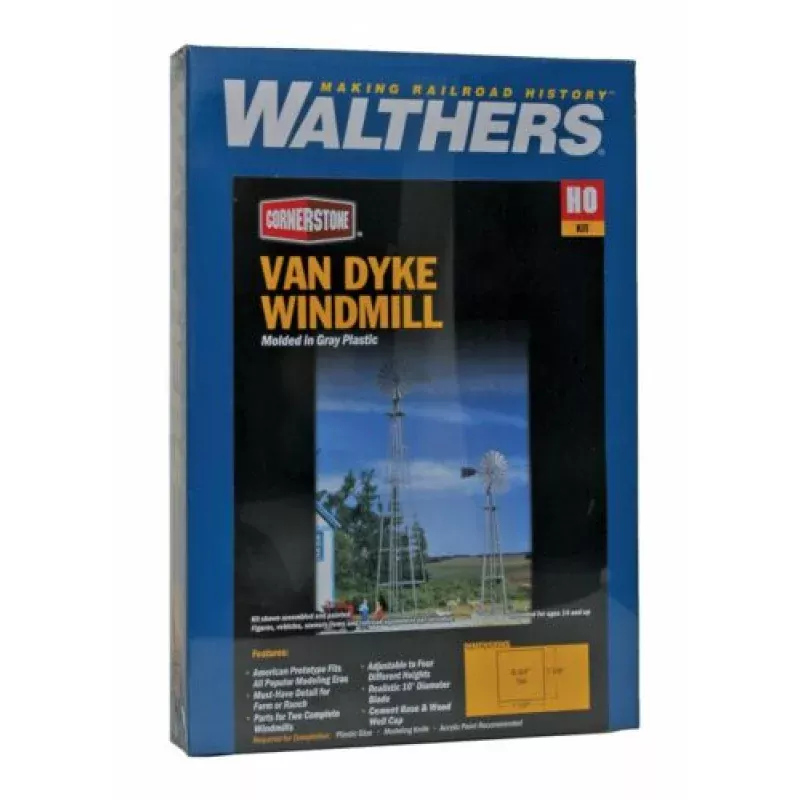 Van Dyke Farm Windmill — Kit – 1-5/8 x 1-5/8 x 8-3/4″ 4.1 x 4.1 x 22.2cm pkg(2)