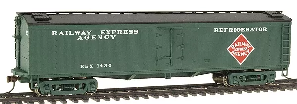 Walthers 932-5491 HO Scale GACX Wood Reefer (GSC Trucks) Railway Express Agency REX 1460
