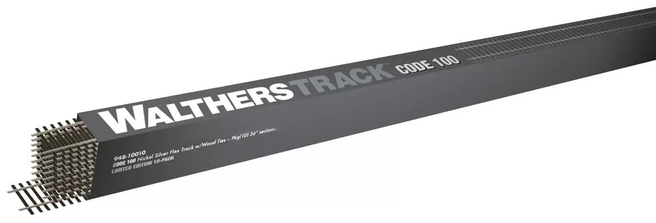 Walthers 948-10010 HO Scale Code 100 Flex Track