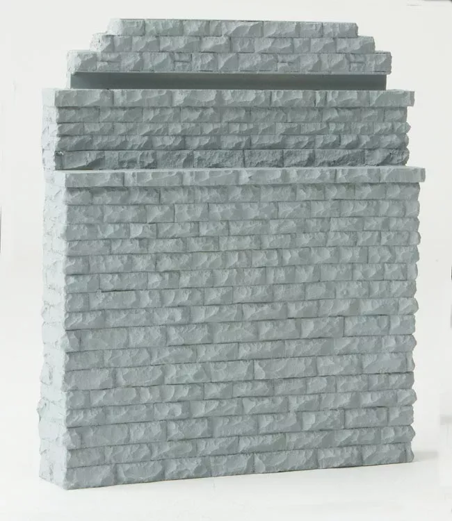 Walthers Cornerstone 933-4584 HO Scale Double Track Stone Bridge Abutment Wings