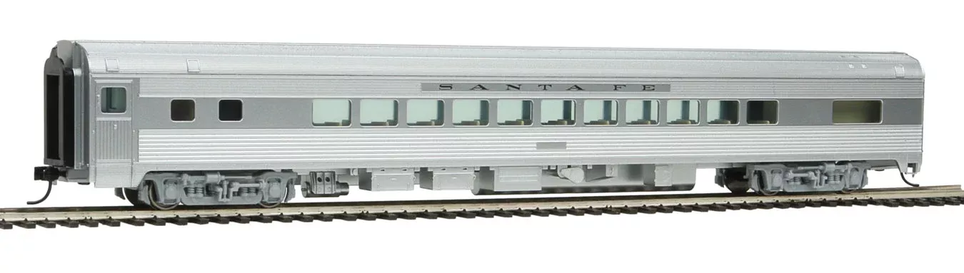 Walthers Mainline 910-30202 HO Scale 85' Budd Small Window Coach Santa Fe ATSF