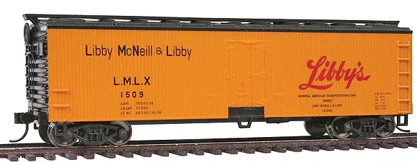 Walthers Mainline 910-3606 HO Scale 40' Double Sheathed Reefer Libby's LMLX 6126