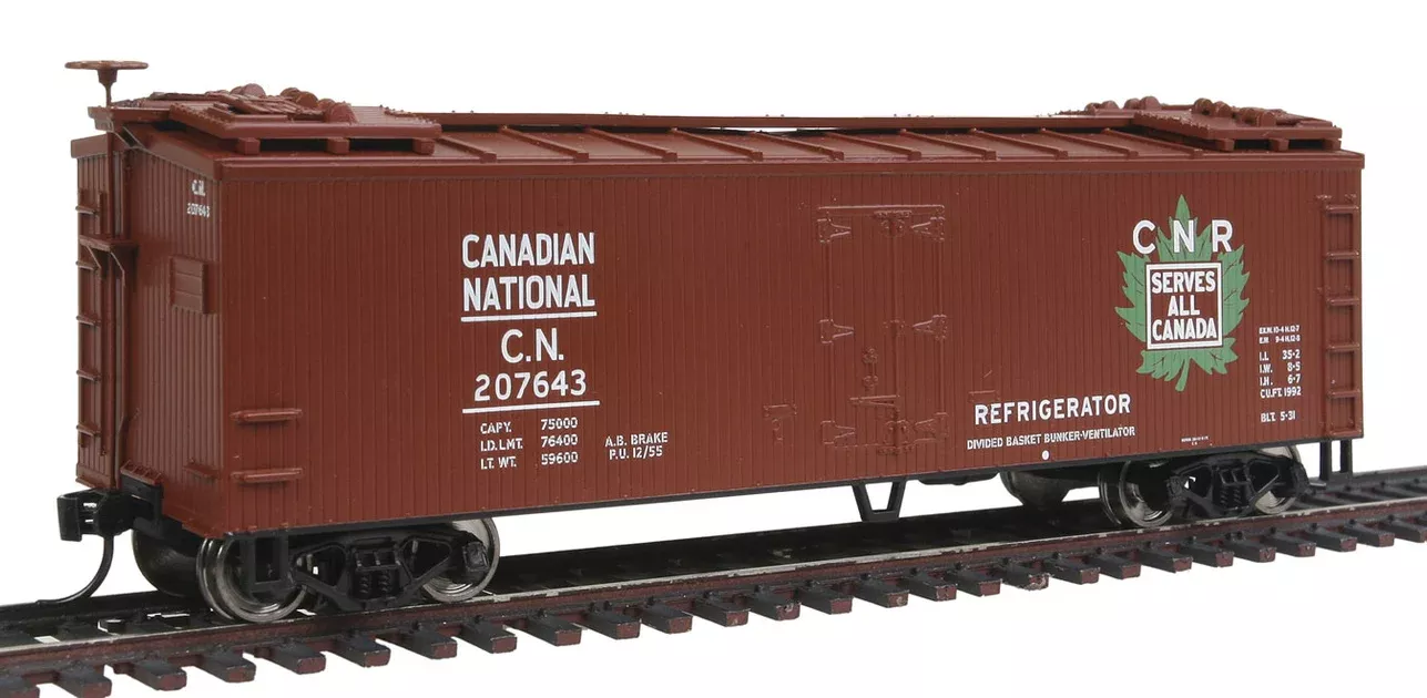 Walthers Mainline 910-3652 HO Scale 40' Double Sheathed Reefer Canadian Pacific CP 207643