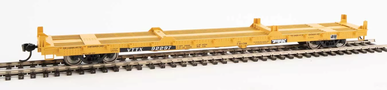 Walthers Mainline 910-5385 60' Pullman Flatcar "Container Service" TTX  VTTX 92297