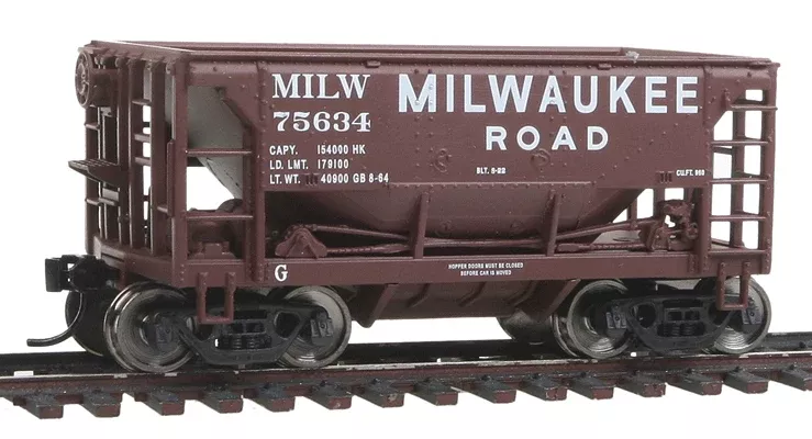 Walthers Mainline 910-58008 HO Scale 24' Ore Car 6 Pack Milwaukee Road MILW #2