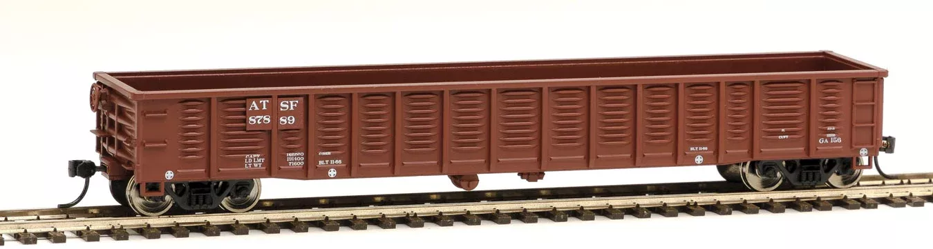 Walthers Mainline 910-6051 HO Scale 53' Corrugated Gondola Santa Fe ATSF 87889