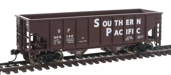 Walthers Mainline 910-7404 HO Scale 36' 2 Bay Ribbed Side Hopper Southern Pacific SP 464146