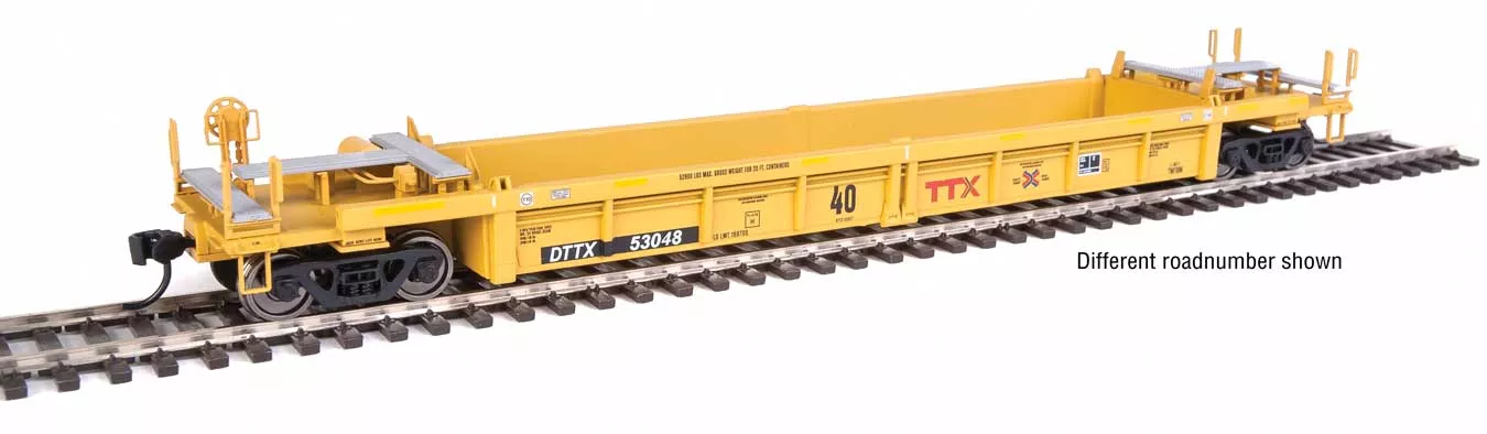 Walthers Mainline 910-8409 HO Scale Thrall Rebuilt 40' Well Car TTX DTTX 53125