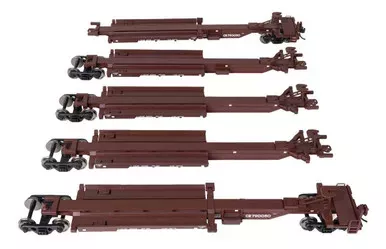 Walthers Mainline ~ HO Scale ~ 263′ Five-Unit All-Purpose 48′ Spine Car ~ Conrail #790050 ~ 910-5265