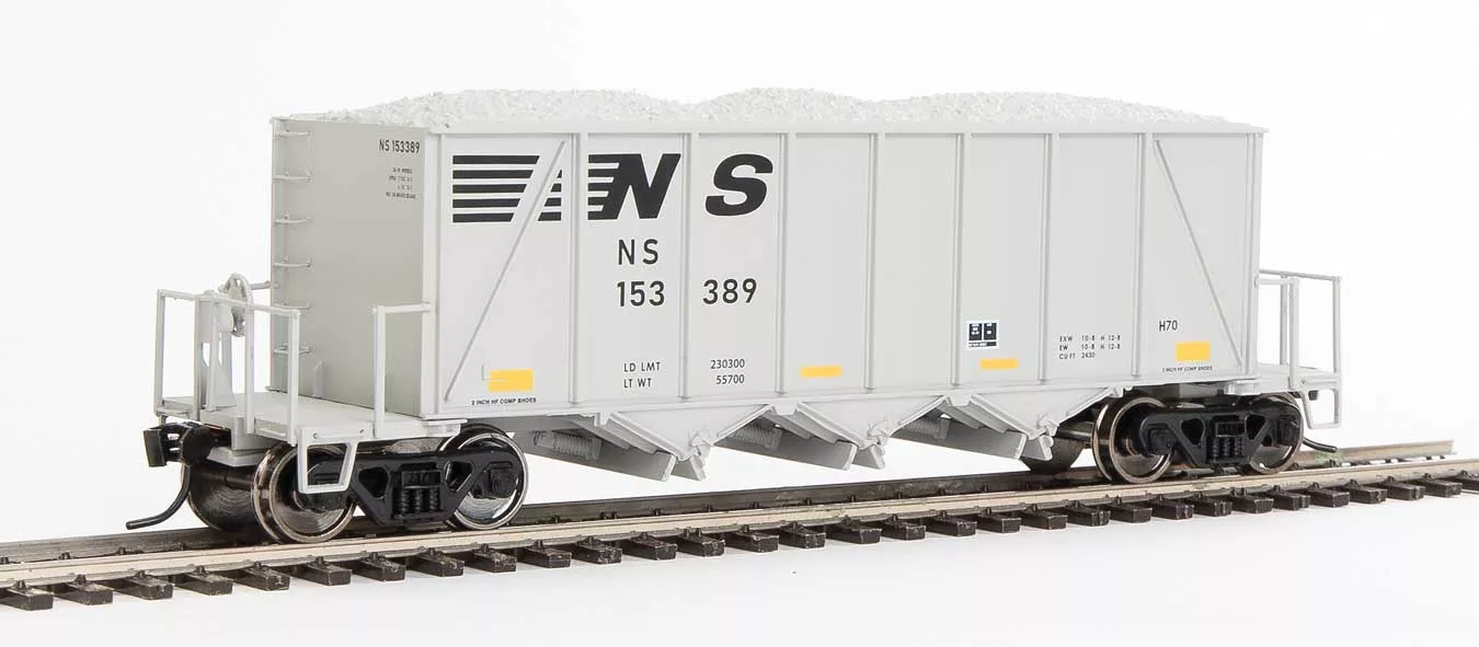 Walthers Proto 920-106025 HO Scale 40' Ortner 100 Ton Aggregate Hopper Norfolk Southern NS 153389