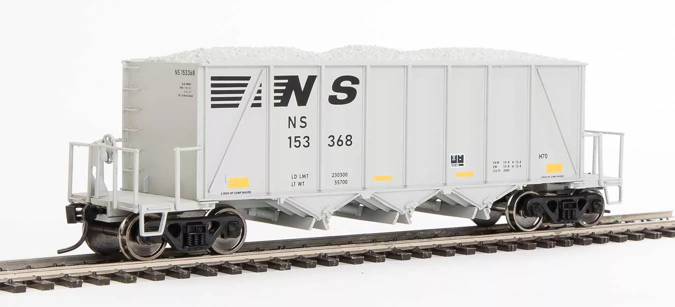 Walthers Proto 920-106027 HO Scale 40' Ortner 100 Ton Aggregate Hopper Norfolk Southern NS 153368