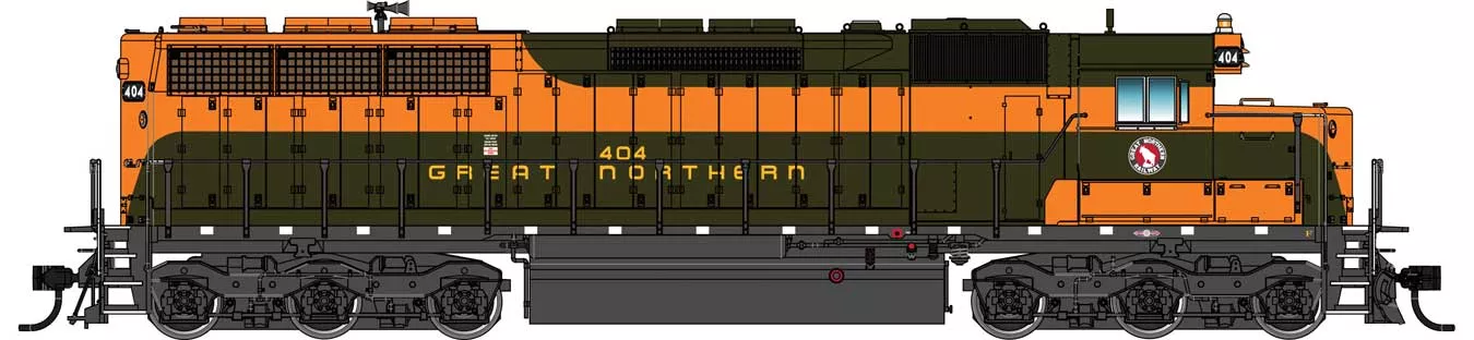 Walthers Proto 920-41151 HO Scale EMD SD45 Diesel Great Northern GN 404 DCC LokSound