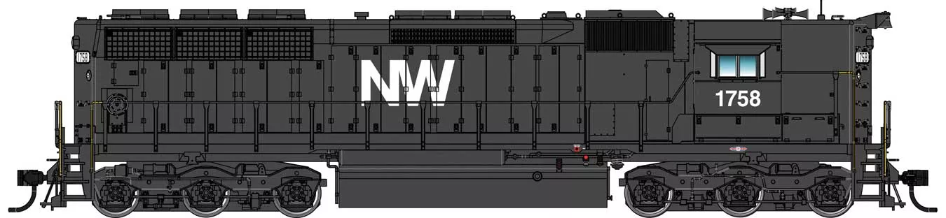 Walthers Proto 920-41155 HO Scale EMD SD45 High Hood Diesel Norfolk & Western N&W 1758 DCC LokSound