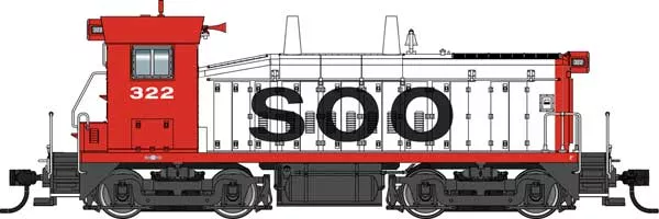 Walthers Proto 920-41509 HO Scale EMD SW1200 Diesel SOO Line 322 DCC & LokSound