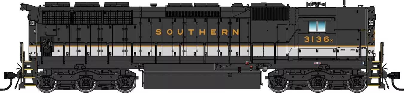 Walthers Proto 920-48158 HO Scale EMD SD45 High Hood Diesel Southern 3136