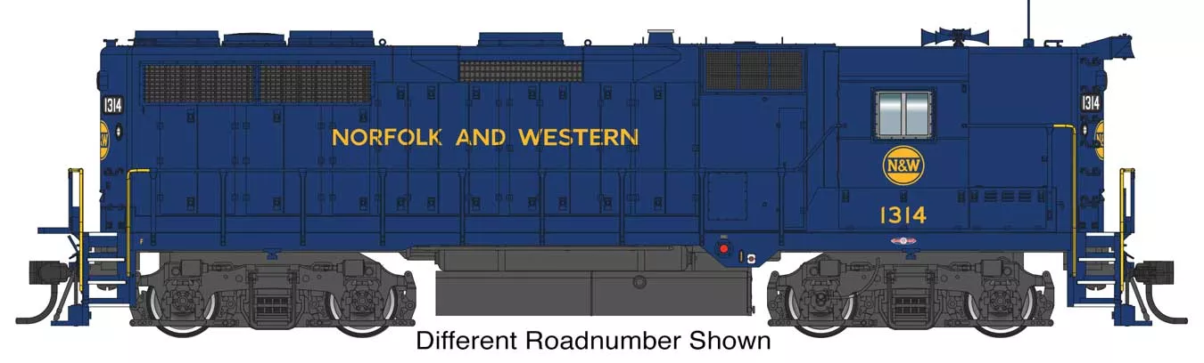 Walthers Proto 920-49184 HO Scale EMD Phase 1 GP35 High Hood Diesel Norfolk & Western NW 1321
