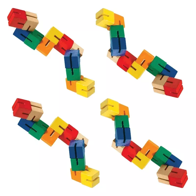 Wooden Puzzle Fidget – SET of 4