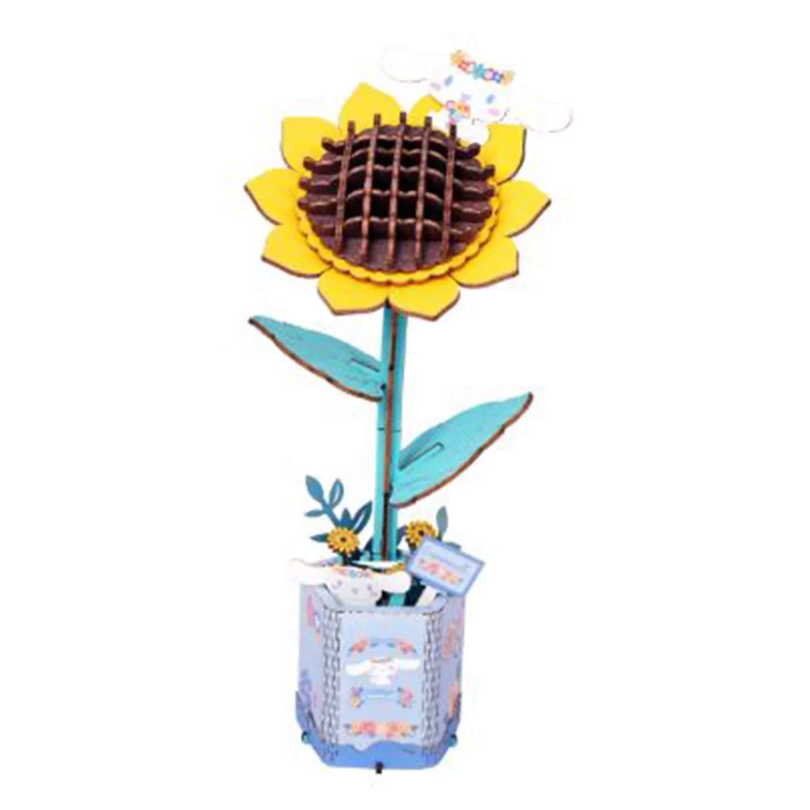 Wooden Puzzle: Hello Kitty and Friends Cinnamonroll Sunflower