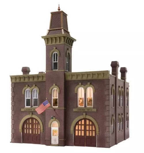 Woodland Scenics BR5034 HO Scale Firehouse Train Structure