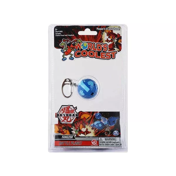 World's Coolest Bakugan Blue Keychain