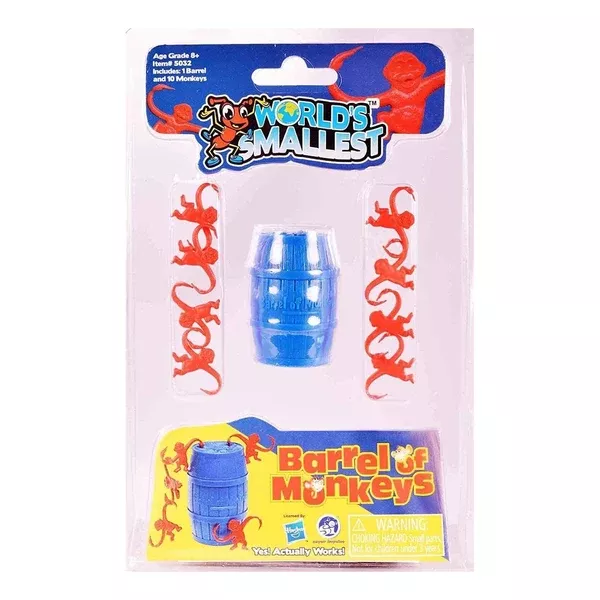 World's Smallest Barrel Of Monkeys