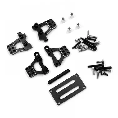 Yeah Racing TR4M-015BK Aluminum Front & Rear Shock Mount Set for Traxxas TRX-4M
