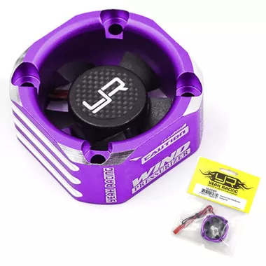 Yeah Racing YA-0576PP Aluminum Case 30mm Booster Cooling Fan Purple