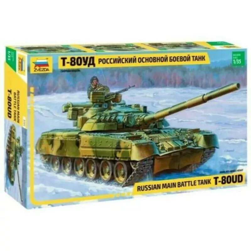 Zvezda 1/35 MAIN RUSSIAN BATTLE TANK T80UD