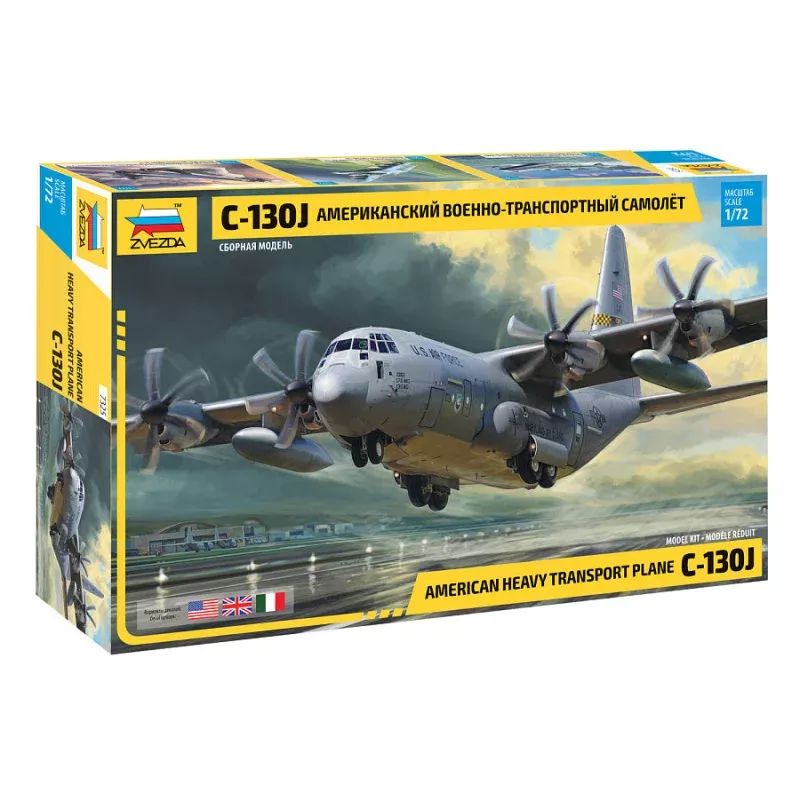 Zvezda 1/72 scale HERCULES C-130J transport aircraft
